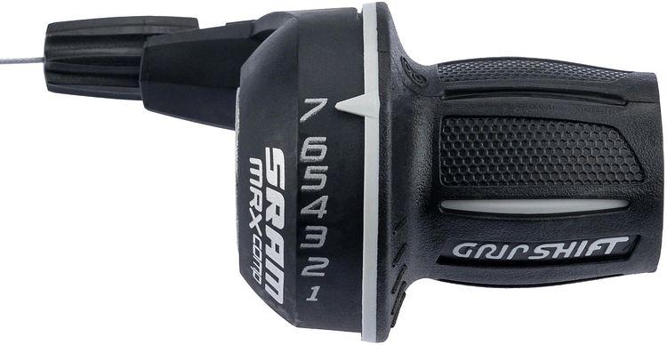 SRAM Drehgriffschalter Grip Shift MRX Comp 7-fach schwarz/weiß