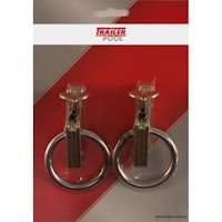 2 x Beschlag mit Ring, für Kombi-Zurrschiene