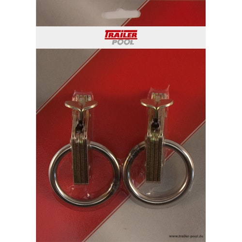 2 x Beschlag mit Ring, für Kombi-Zurrschiene