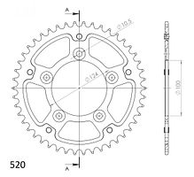 Supersprox Stealth-Kettenrad 520 47Z (Silber)