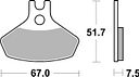 Vorschaubild SBS Bremsbelag 907RSI Offroad Racing Sinter