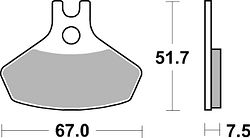 SBS Bremsbelag 907RSI Offroad Racing Sinter