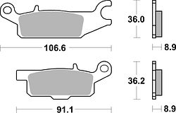 SBS Bremsbelag 852RSI Offroad Racing Sinter
