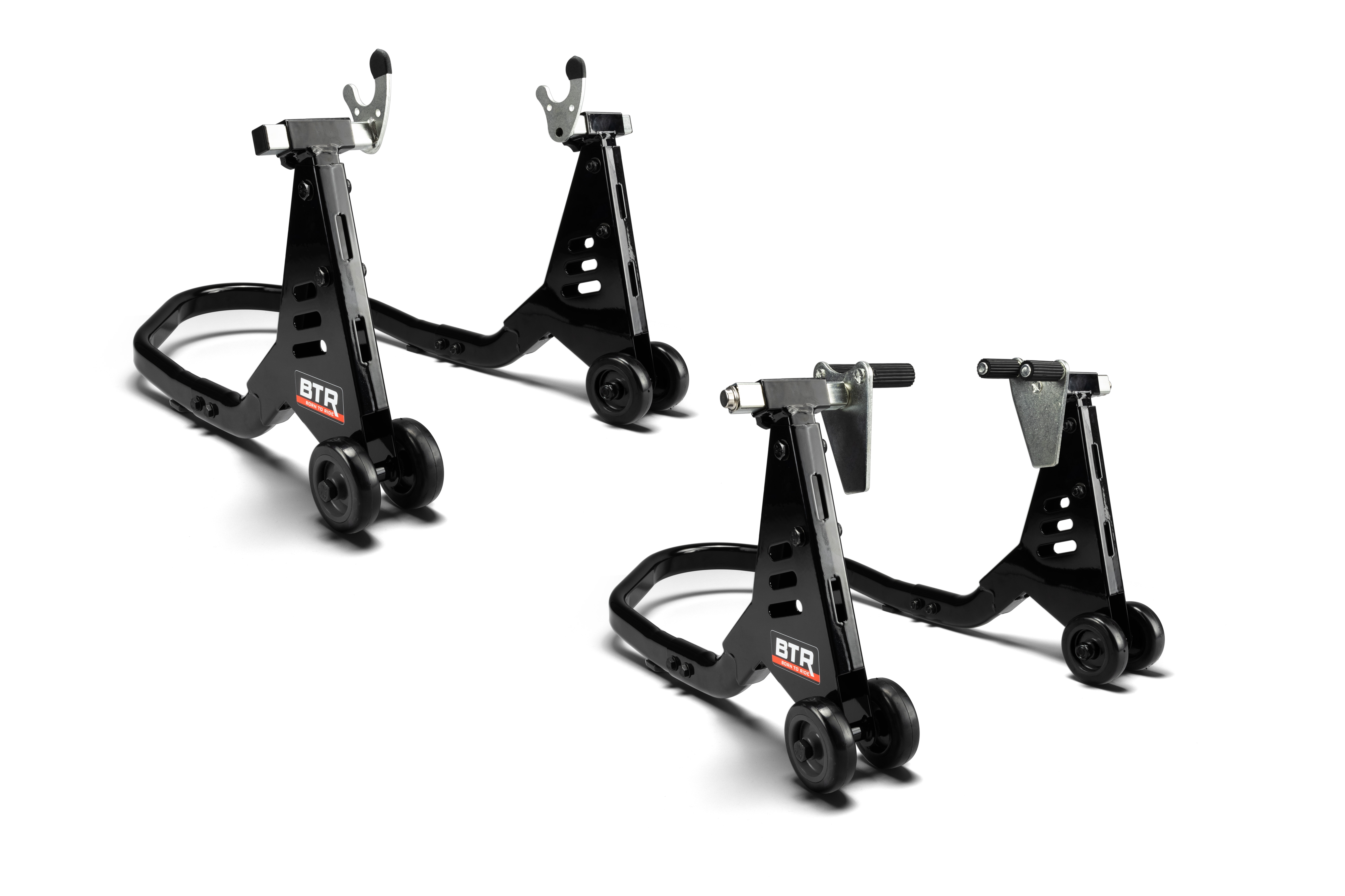 BTR höhenverstellbares Motorrad Montageständer Set