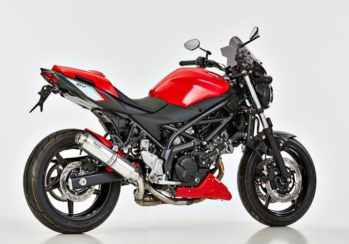 HURRIC SLIP-ON Schalldämpfer Supersport Aluminium poliert für SUZUKI SV 650,SV 650 X