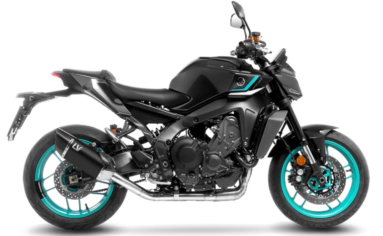 LeoVince Schalldämpfer Komplettanlage mit Katalysator SBK LV-14 R Black Edition für Yamaha MT09 und XSR