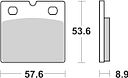 Vorschaubild SBS Bremsbelag 640HF Street Ceramic