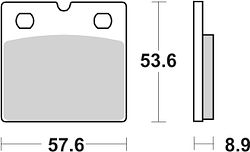 SBS Bremsbelag 640HF Street Ceramic