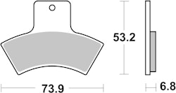 SBS Bremsbelag 755SI Offroad Sinter