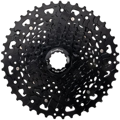 Sunrace Kassette CSUS400/700 11-43 Zähne "CSUS700", Aluminium Spider + Lockring