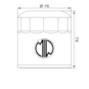 Vorschaubild MIW Ölfilter B9002 Filterpatrone 76 mm (OEM-Qualität)