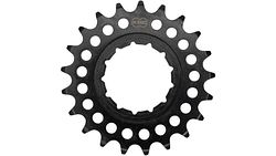 KMC Steck-Zahnkranz 17 Zähne 1/2" x 1/8" Aluminium für Rohloff schwarz