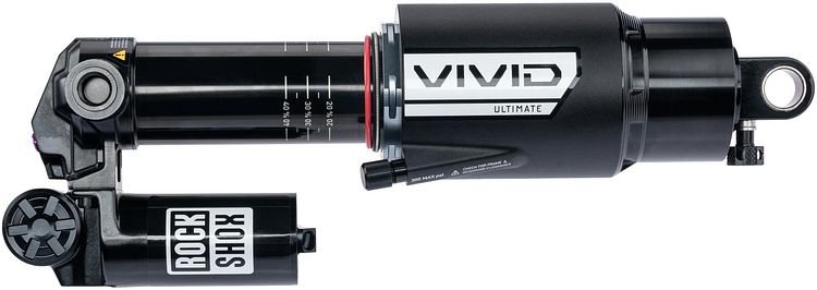 RockShox Federbein Vivid Ultimate DH RC2 225 mm schwarz Body Trunnion