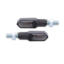 Vorschaubild HIGHSIDER smart Namiko-TS LED 2in1 Blinker-Positionsleuchten-Kombination Gehäuse Schwarz / Linse Rauchgrau (Paar), Vorn