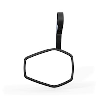 HIGHSIDER pro Lenkerendenspiegel Esagano-RS Schwarz/Silber Lang (1Stck.)