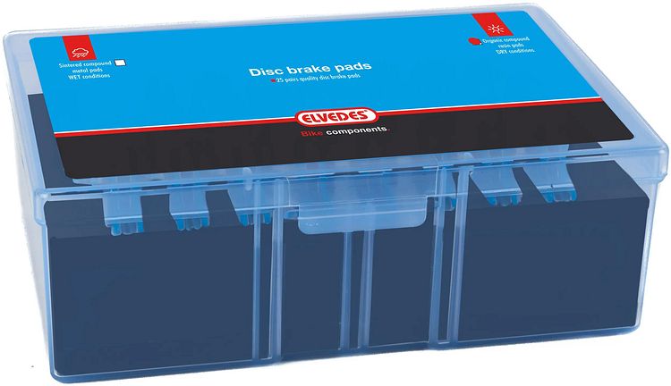 Elvedes Scheibenbremsbelag blau/grau