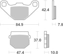 Vorschaubild SBS Bremsbelag 548HF Street Ceramic