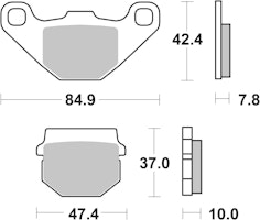 SBS Bremsbelag 548HF Street Ceramic