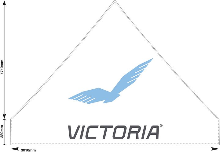 Victoria Zeltdach 3 x 3 m weiß