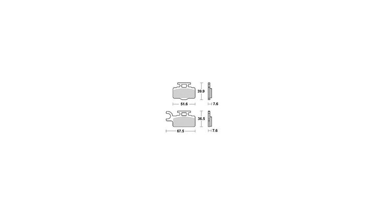 TRW Bremsbelag MCB 714 mit Zulassung