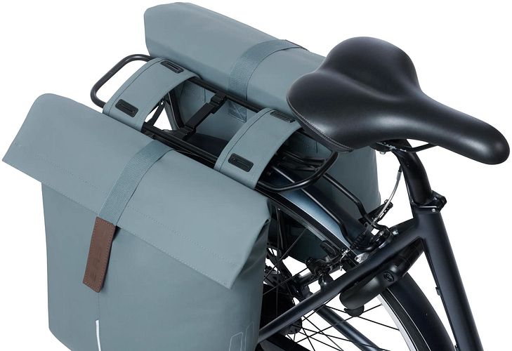 Basil City Double Pannier Bag Doppeltasche blau