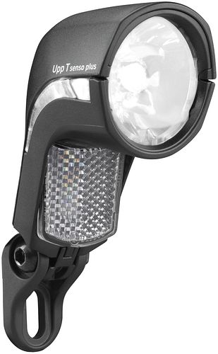 Busch + Müller Scheinwerfer Lumotec Upp E schwarz 6-42 V DC, ohne Schalter (Bedienung nur