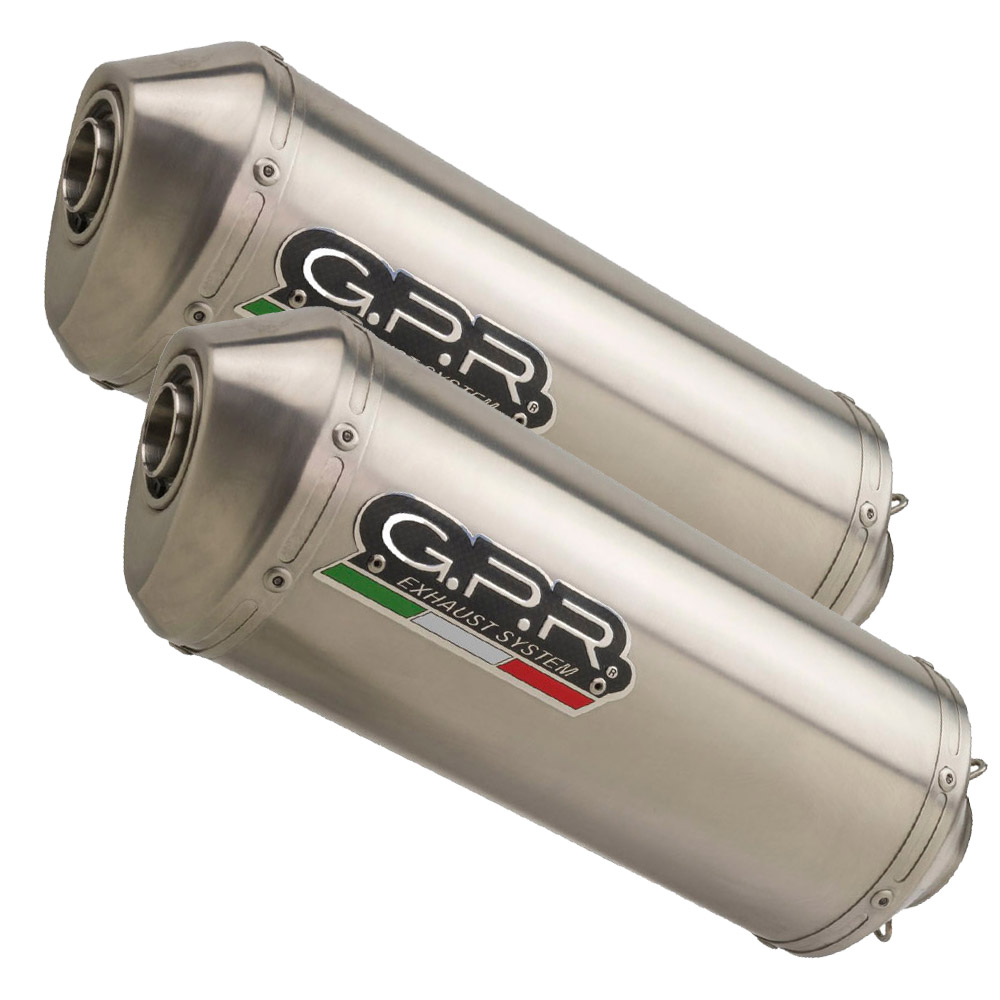 GPR Endschalldämpfer Yamaha Bt Bulldog 1100 2002/07 Pair EC-Approv. slip-on exhaust Satinox 