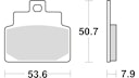 Vorschaubild TRW Bremsbelag Typ Organisch Standard mit ABE, Bremsbelag "MCB 709" Satz