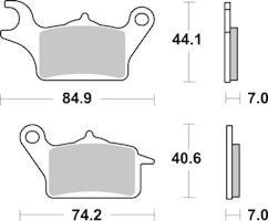 SBS Scooterbelag 236HF Street Ceramic