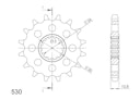 Vorschaubild Supersprox Ritzel 530 16Z
