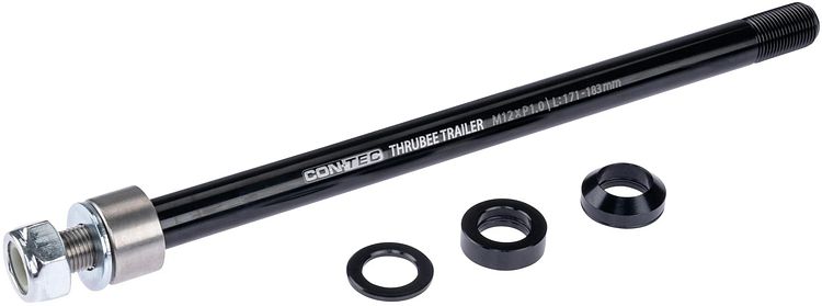 CONTEC Achsadapter Thrubee Trailer schwarz 1,0"