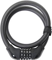CONTEC Zahlen-Kabelschloss PowerLoc 85 cm schwarz Ø 15 mm, Sicherheitsstufe: 6