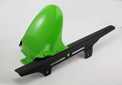 BODYSTYLE Sportsline Hinterradabdeckung mit Alu-Kettenschutz ABS Kunststoff grün für KAWASAKI Z900 RS 