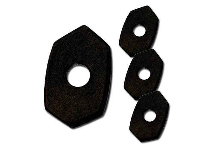 PROTECH Universal Indy Spacer für diverse Kawasaki Modelle Spiegel & Blinker Schwarz  für KAWASAKI Ninja 650, Versys 650,  Z650