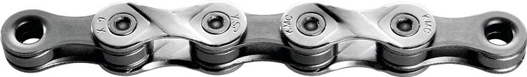 KMC Kette X9 114 Glieder silber/grau