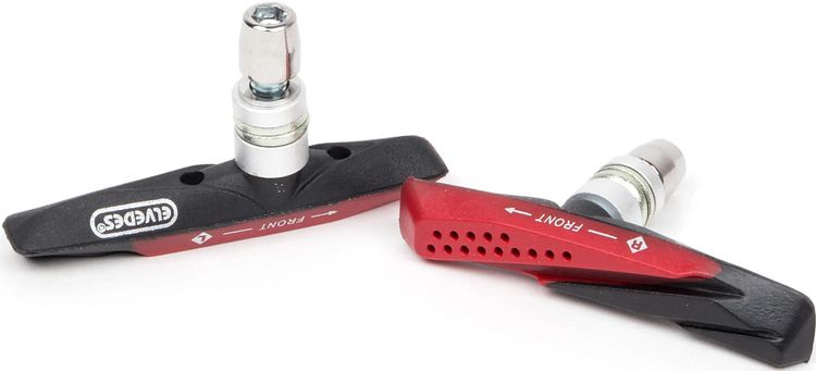 Elvedes Bremsschuh 6815 V-Brake 72 mm schwarz/rot SB-verpackt