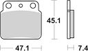 Vorschaubild SBS Bremsbelag 649HF Street Ceramic