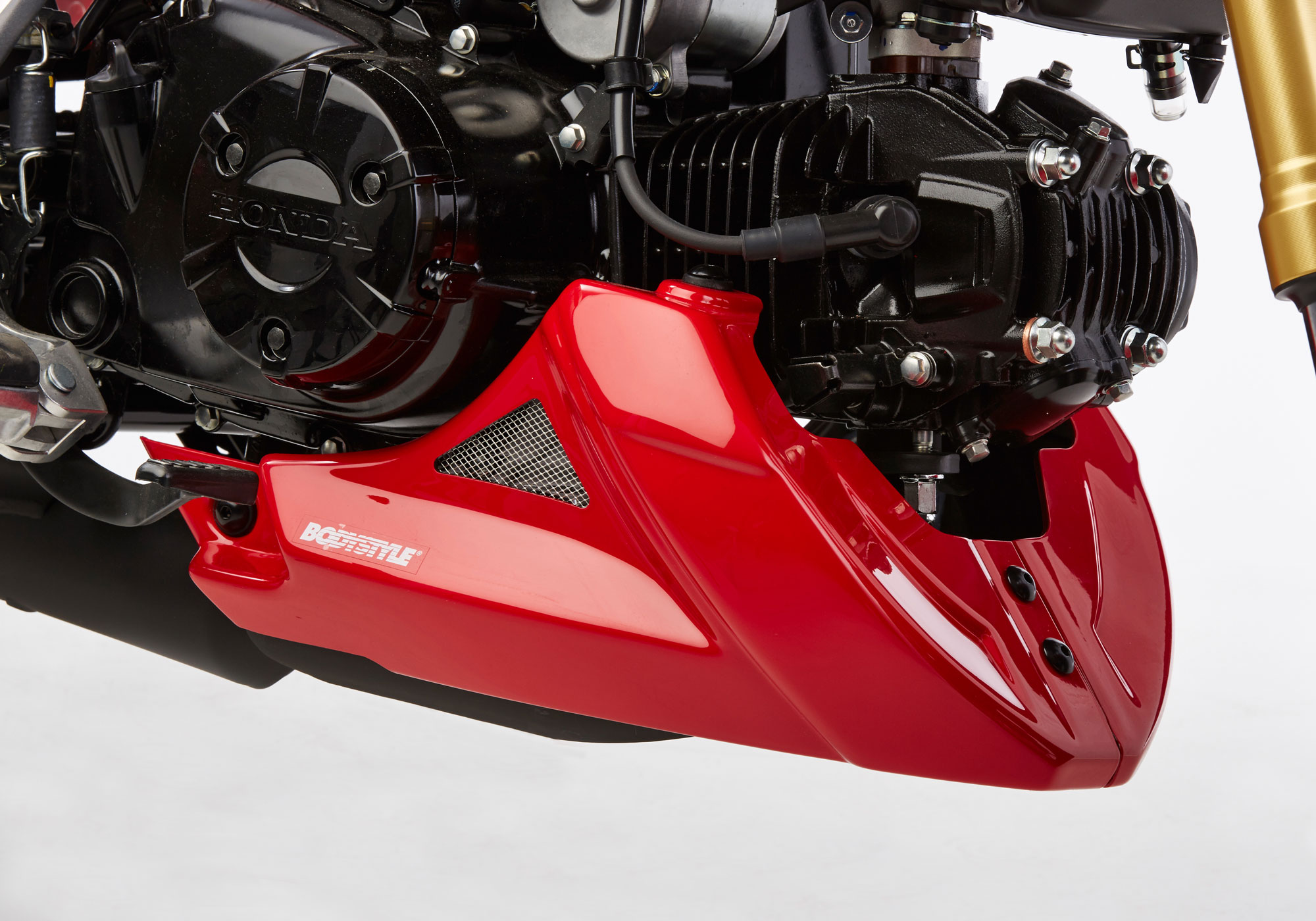 BODYSTYLE Sportsline Bugspoiler ABS Kunststoff rot für HONDA MSX125 
