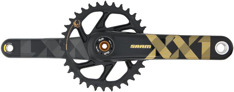 SRAM Kettenradgarnitur XX1 Eagle Boost 34 Zähne gold