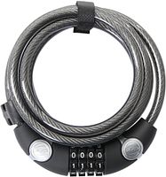 CONTEC Zahlen-Spiralkabelschloss EcoLoc 185 cm schwarz