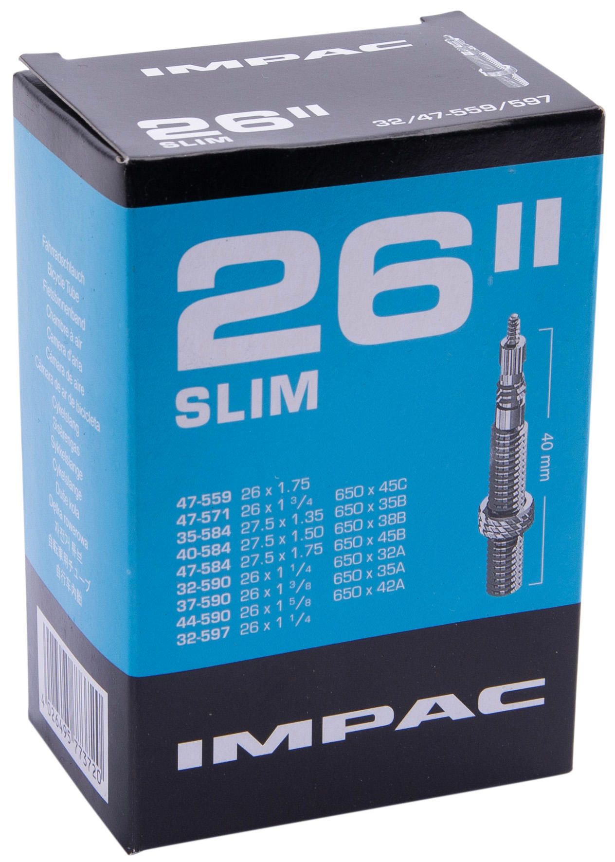 Impac Schlauch Slim 26 Zoll Sclaverandventil (SV)