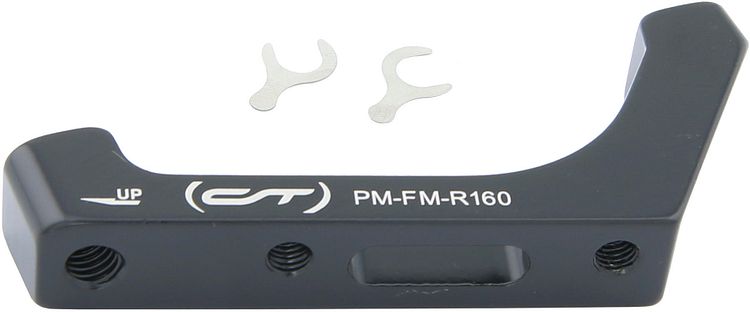 CONTEC Scheibenbremsadapter CDA-PM-FM 160 mm schwarz PM Bremse - FM Rahmen, hinten