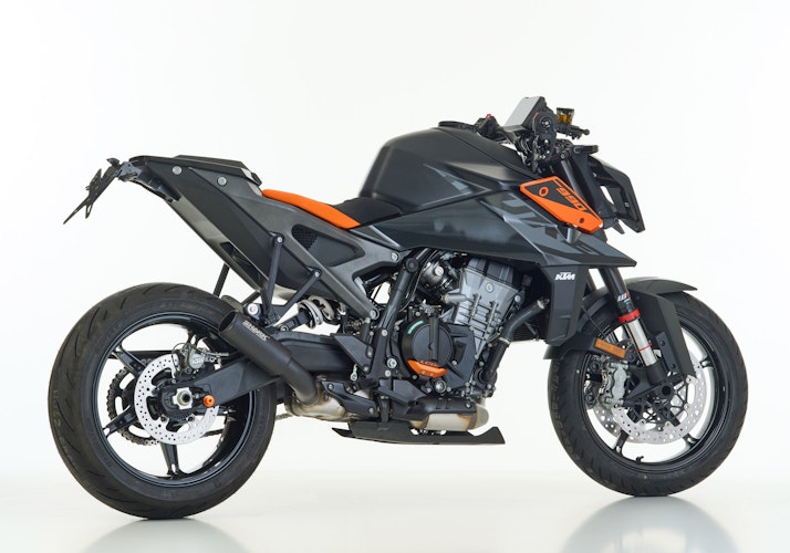 SHARK SLIP-ON Edelstahl beschichtet schwarz-matt RCT für KTM 990 Duke EURO5+  