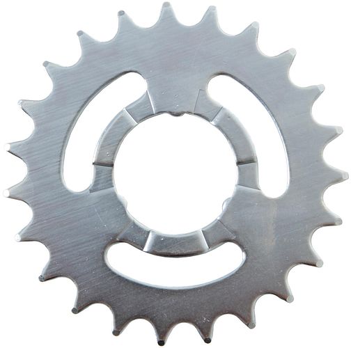Esjot Steck-Zahnkranz 23 Zähne silber 1/2" x 3/32", passend für Shimano 8- und 11-Gang