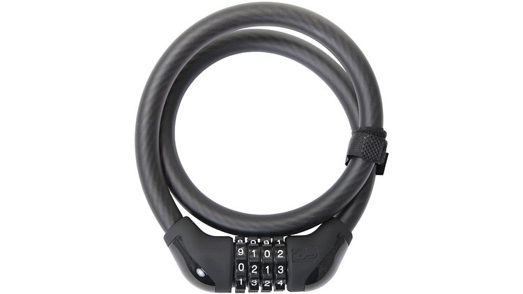CONTEC Zahlen-Kabelschloss PowerLoc 85 cm schwarz Ø 15 mm, Sicherheitsstufe: 6