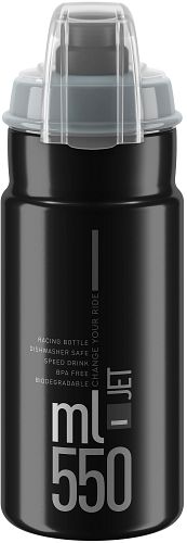 Elite Jet Plus Trinkflasche 550 ml schwarz/grau
