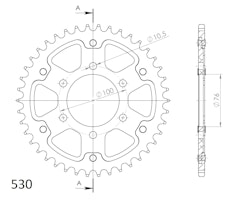 Supersprox Stealth-Kettenrad 530 42Z (Gold)
