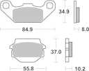 Vorschaubild SBS Bremsbelag 591RSI Offroad Racing Sinter