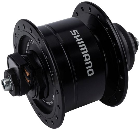 Shimano Nabendynamo DH3D72 36 Loch schwarz