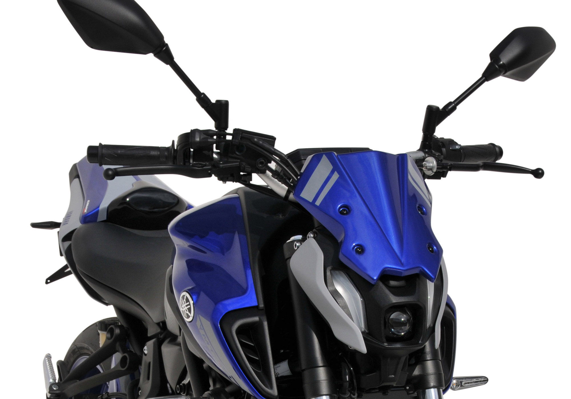 BODYSTYLE Sportsline Scheinwerferverkleidung ABS Kunststoff grau/rot für YAMAHA MT-07 
